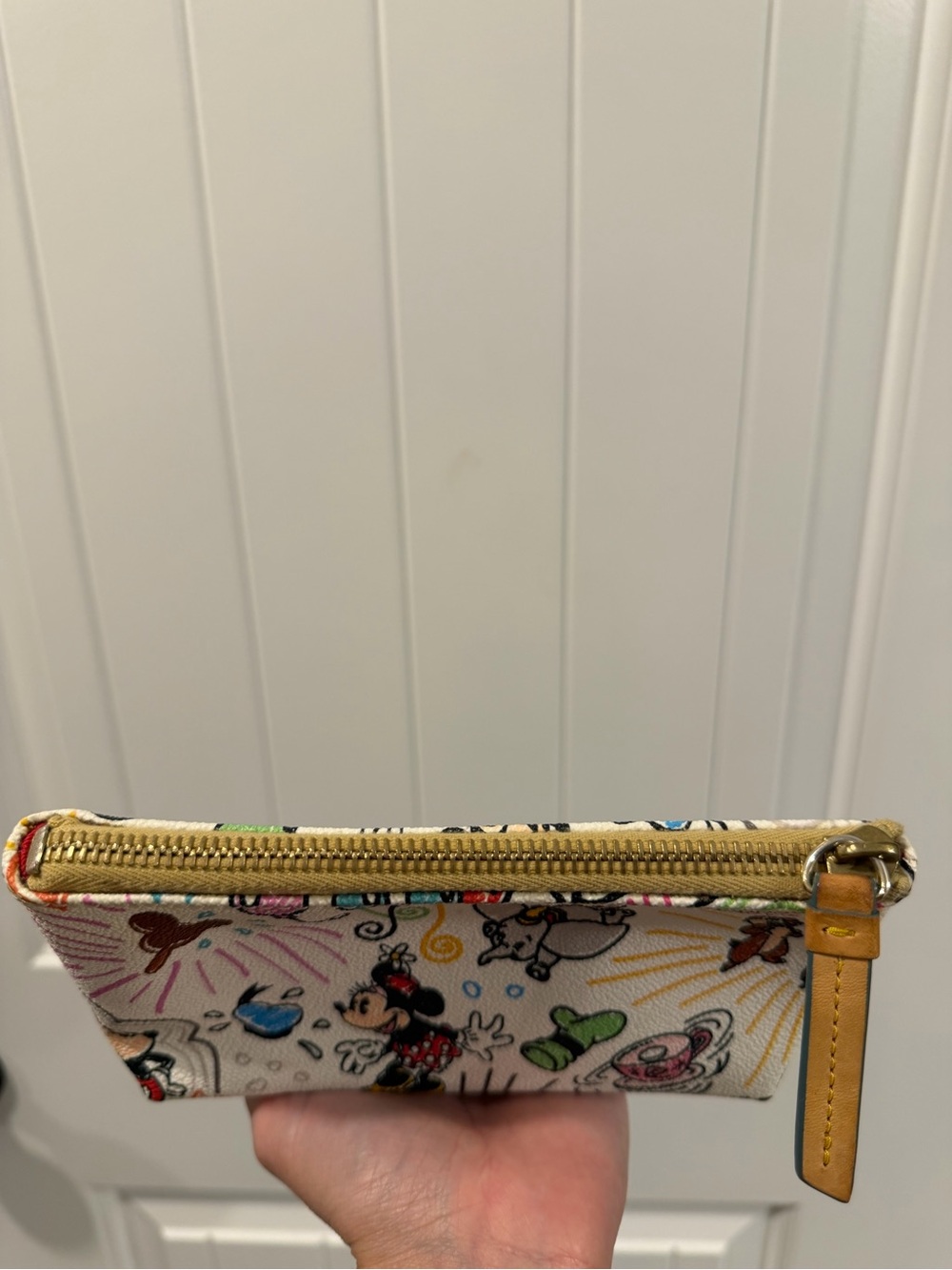 Dooney & Bourke White Disney Parks Zip Pouch with Multicolor Accents - Picture 3 of 6